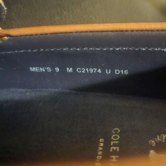 COLE HAAN Grand OS Pinch Maine Classic Brown Leather Loafers - Size 9 - Picture 9 of 9